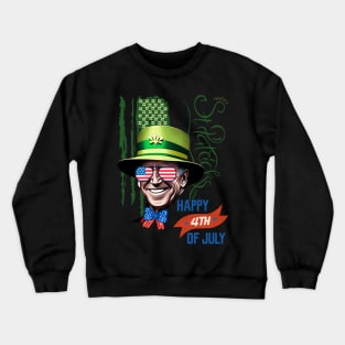 Happy 4th Of July Joe Biden St Patricks Day Leprechaun Hat Crewneck Sweatshirt